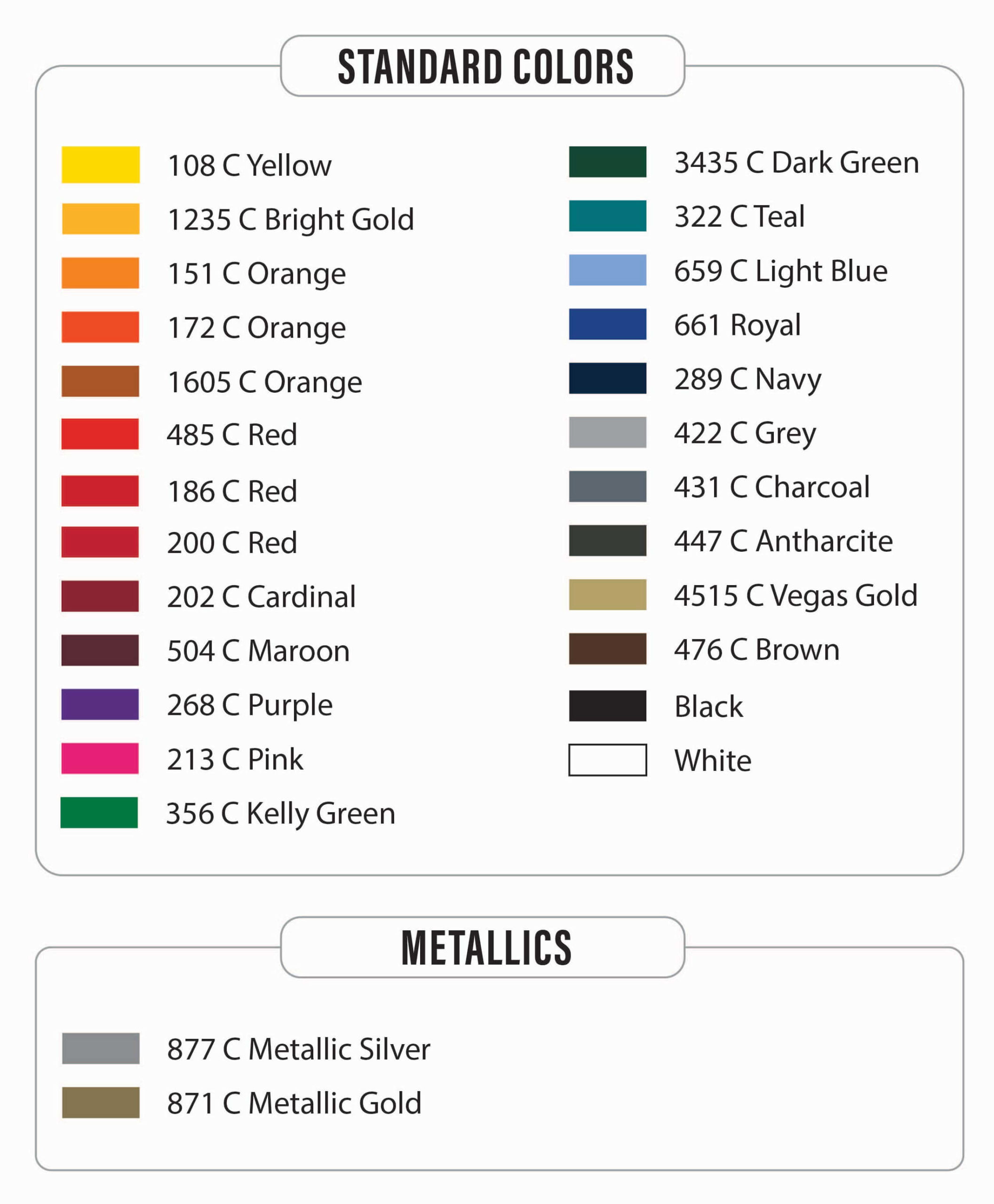 Stock colors scaled