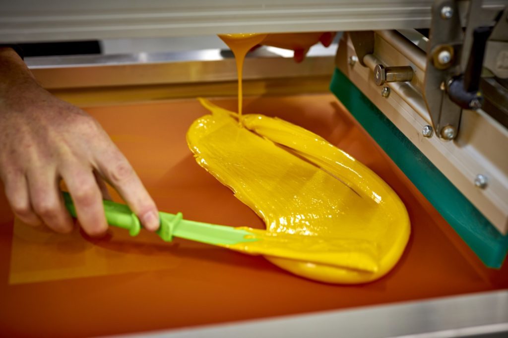 Yellow Ink in Screen