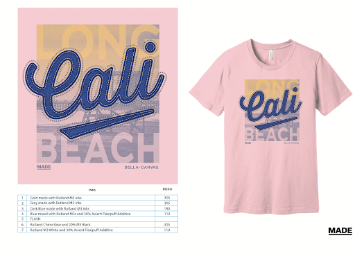 Mock-up for Cali Tee
