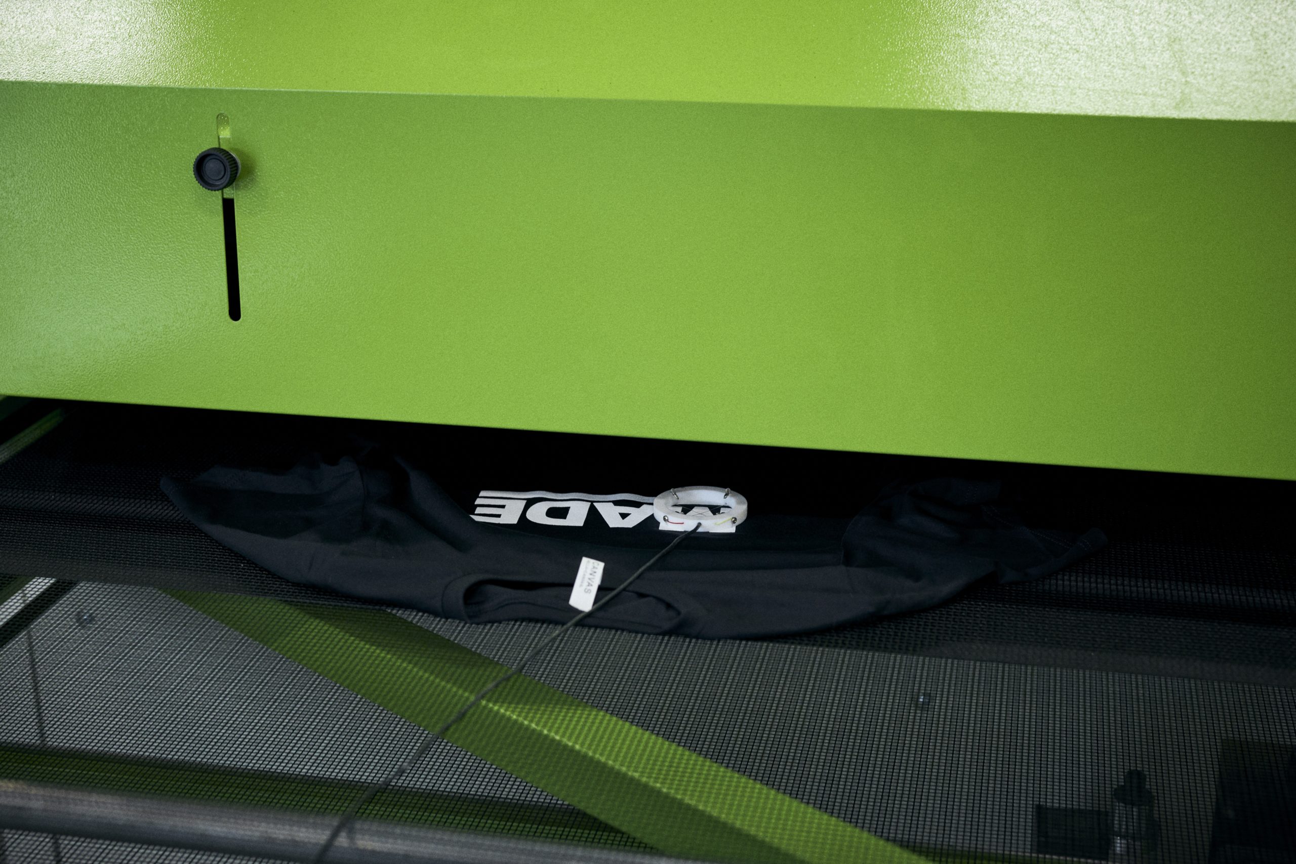 Shirt with Donut Probe entering Dryer