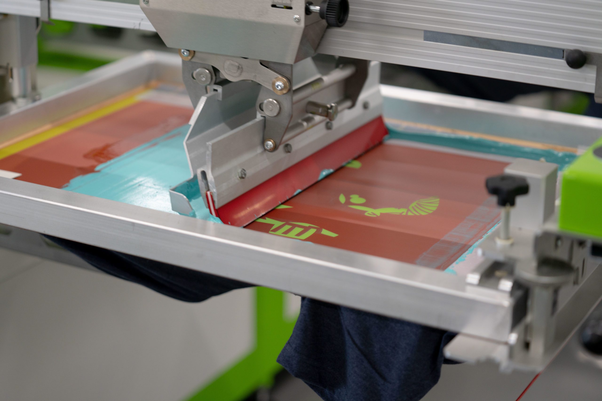 Screen Printing is Fun! Cyan