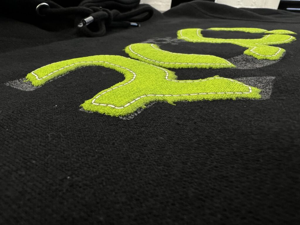 Macro Shot of Faux Appliqué Print