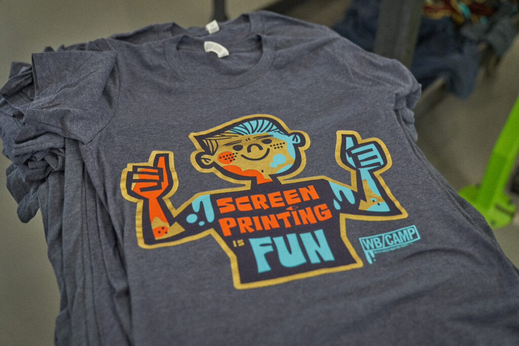 Screenrptingin is fun water-based print